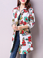 Vintage Floral Printing Lapel Long Sleeve Loose Women Blouse : Only US$25.49 , shop Vintage Floral Printing Lapel Long Sleeve Loose Women Blouse at Banggood.com. Buy fashion Blouses online.