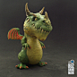 Green Hunter Dragon, Alessio Busanca : 100% polymer clay sculpture.
5.5 inch high, 160 gr. weight. I made this guy for sale on my personal shop. Sell in Singapore