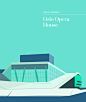 不朽的思想：北欧知名建筑事务所代表作的“高饱和度色彩插图”设计,Oslo Opera House, Norway. Image Courtesy of Expedia Denmark, Sweden, Norway and Finland