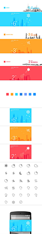 #UI中国·优秀会员作品推荐#《城市名片》每一座城都有她自己独特的元素；《城市卡片》希望表达的是能脱离传统的天气Widget又不失天气的辨识度。 作者：Z - 更多大图 猛戳: http://t.cn/Rh7gwnE