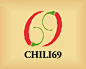 CHILI69川菜馆LOGO 川菜馆logo 餐饮 餐馆 辣椒 辛辣 数字69 商标设计  图标 图形 标志 logo 国外 外国 国内 品牌 设计 创意 欣赏