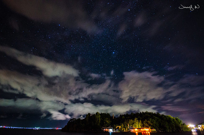洱海--南诏岛的星空