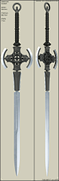 GWYDION : Time ago I uploaded sword concept Elwyn. here it is:  Now I add another concept meant to be family with elwyn. Technical principles are same as Elwyn. Used program: 3ds max +Vray engine+Photos...