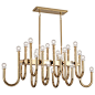 Robert Abbey Jonathan Adler Milano 24-Light Rectangular Chandelier