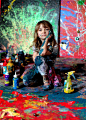 【抽象派】7岁女孩的画,买家遍布全球,99%的人却都看不懂......