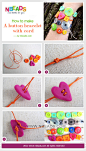 how to make a button bracelet with cord