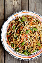 Tahini Sugar Snap Peas with Stir Fry Veggies and Linguine - Noodles and Pasta, Recipes, Vegetables - Divine Healthy Food