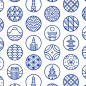 I recently have been making a bunch of icons and Japanese inspired patterns for a Furoshki. Hope to share more works soon.