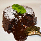 法式黑巧克力熔岩凹蛋糕布朗尼 比利时68%黑巧 完美爆浆超好吃-淘宝网