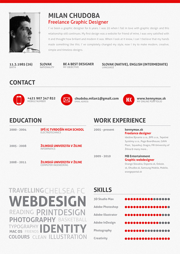 My CV on Behance