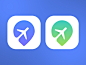 Travel App Icon : Hey guys working on this app icon design, would love to know what you guys think and which version you like best.

Twitter / Behance / Website
