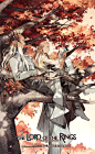 Tags: Anime, Elf, Leaves, Autumn, The Lord of the Rings, Autumn Leaves, Father