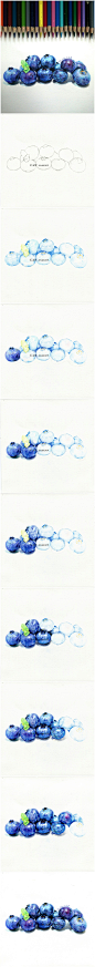 蓝莓娃~~获多福细纹高白300g~辉柏嘉红盒48色水溶#彩铅##手绘##插画##艺术##绘画#