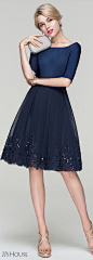 #JJsHouse #Cocktail Short tulle skirt outfit with sequins: 