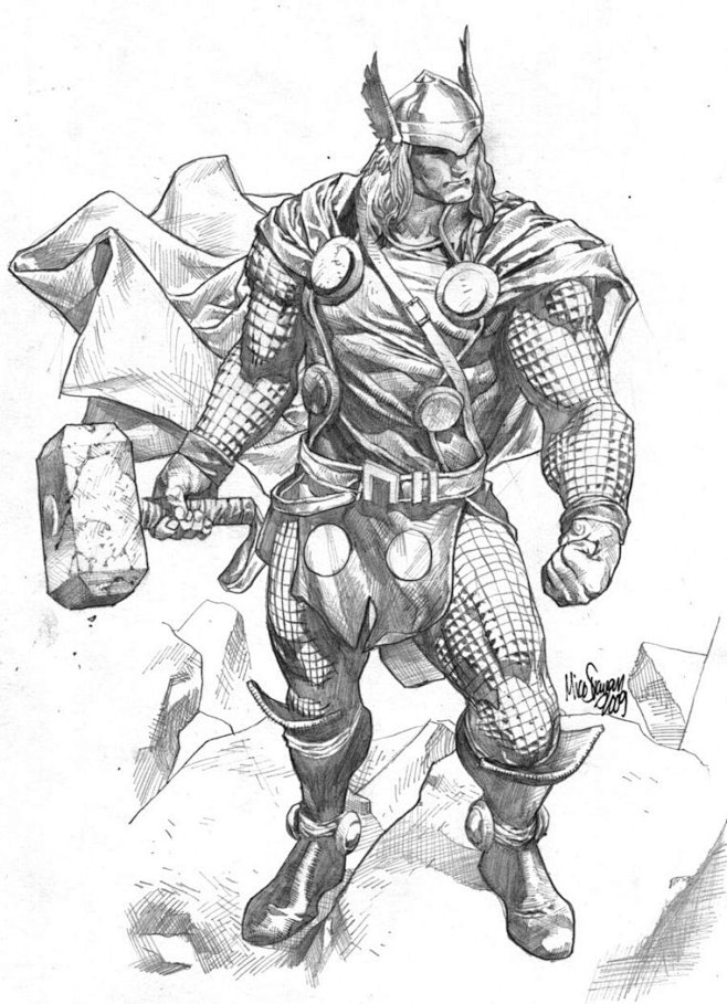 Thor sketch by MicoS...