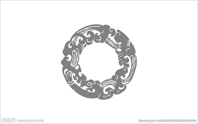 汉代龙纹环图案