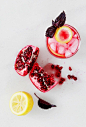 Pomegranate & Purple Basil Gin Smash