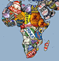 非洲啤酒地图