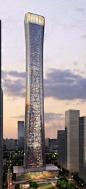 Zhongguo Zun Tower, Beijing, China by Kohn Pedersen Fox Associates Architects :: 108 floors, height 528m