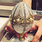 2015-Set with 139 pearls and 3,305 diamonds, this Fabergé Egg was unveiled at the Doha Jewellery and Watches Exhibition