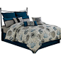 angelo: HOME Penrose 9-Piece Queen Bedding Set