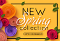 春季促销系列矢量海报 Spring Sale Collection#010804 :  