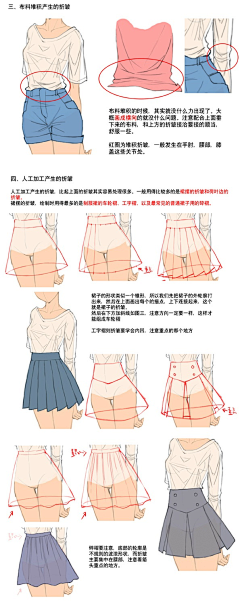 残鸳采集到衣物褶皱