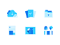 Cloud App Icon Set icon app icon cloud file clean blue icon set web