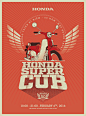 50 years Honda Super Cub poster : Being one of my school projects, this is 50 years Honda Super Cub anniversary poster.