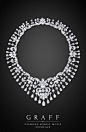 Graff Diamonds: Diamond Scroll Motif Necklace: 