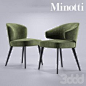 3d модели: Стулья - Minotti Aston Dining chairs Poltroncina