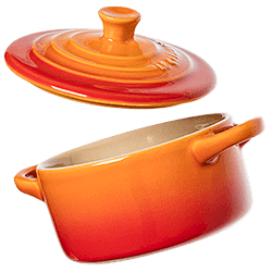 Le Creuset orange po...