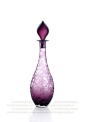 紫色水晶玻璃花瓶摆件/新古典后现代风格器皿/家居样板房软装饰品 欧尚丽舍OLYSEES 原创 设计 新款 2013 手工 手工