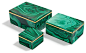 Andu Malachite Box - transitional - Decorative Boxes - Bliss Home & Design