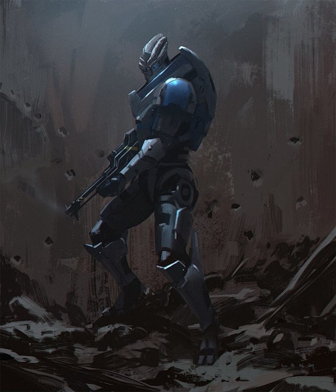 Garrus Fan Art, ryan...