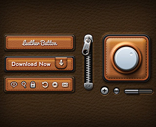 Leather UI Elements ...