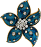 Diamond, Enamel, Gold Clip-Brooch, Van Cleef & Arpels, French