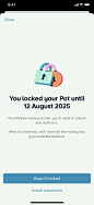 Monzo Edit Pot screen