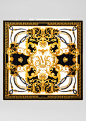 范思哲丝巾方巾图案设计欧式花纹豹纹