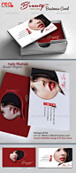 Fashion Beauty Salon Business Card - GraphicRiver Item for Sale