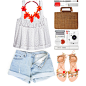 #denimshorts
#cutoffs
#jeanshorts

Created in the Polyvore iPhone app. http://www.polyvore.com/iOS