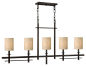 Hinkley Lighting Sloan Regency Bronze Linear 5-Light Chandelier contemporary-chandeliers