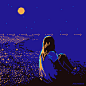 Moon and Universe : Pixel Fantasy