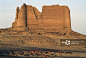 Ruins of fortress of Ain Um Labakha, near Kharga oasis, Libyan desert, Egypt, Roman civilization_创意图片