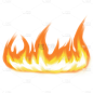 手绘-燃烧火焰装饰元素贴纸9