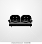 sofa icon. illustration isolated vector sign symbol