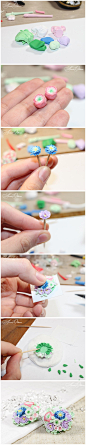 十分考验手法的花束教程Bouquet of flowers - the process by ~OrionaJewelry on deviantART