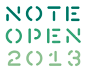 Visit us at Note Open 2013! | Note Design Studio