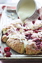 Raspberry Almond Scones (by Creme de la Crumb)