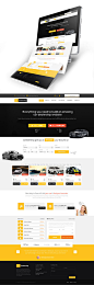 Car Dealership Web Design    顶部的网站展示想法挺独特 ~#采集大赛# #网页设计#